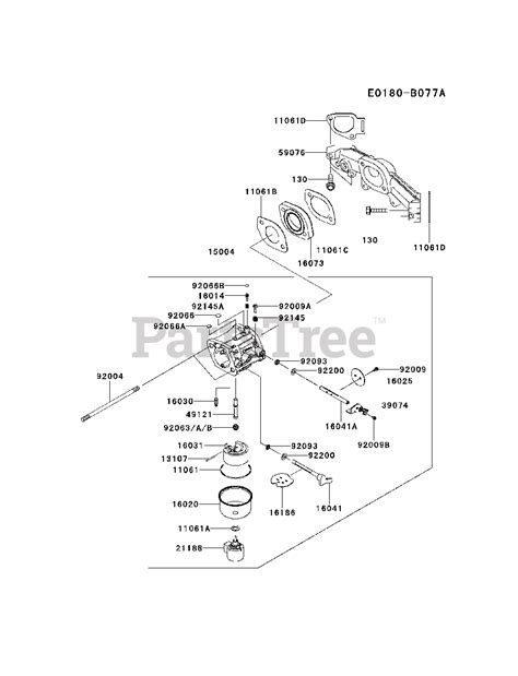 Kawasaki FR691V-AS27 - Kawasaki Engine CARBURETOR Parts Lookup with ...