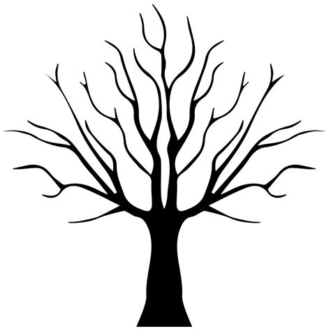 Fall Tree Silhouette at GetDrawings | Free download