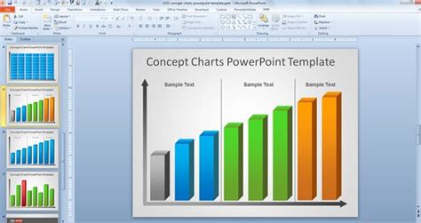 Free Creative Bar Chart PowerPoint Template