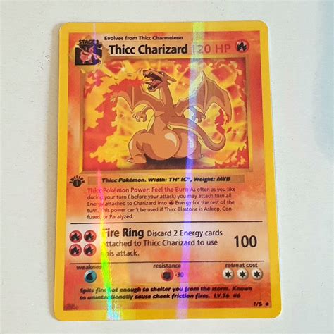 Thicc Charizard Pokemon Card