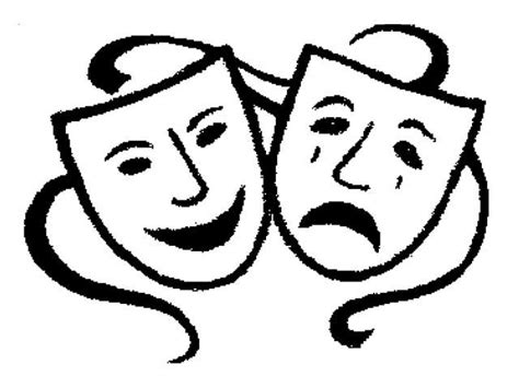 Theatre Masks Clipart | Clip art, Theatre masks, Scrapbook images