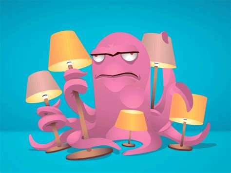 Lamp Monster by brian thomas designer on Dribbble