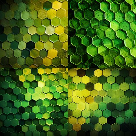 Free Photo Prompt | Green and Black Honeycomb PowerPoint Template 🍀