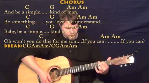 Simple Man Strum Guitar Cover Lesson with Chords/Lyrics #simpleman #guitarlesson Chords - Chordify