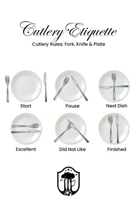 Cutlery Rules: Fork, Knife & Plate | Dining etiquette, Table setting ...