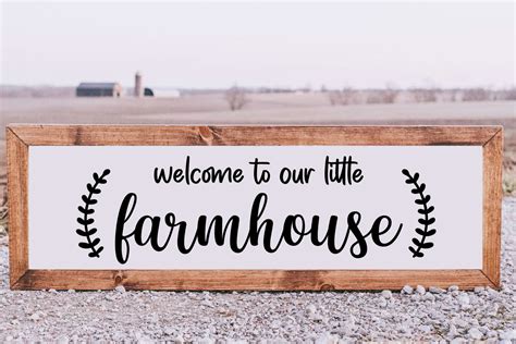 Welcome to Our Farmhouse Sign Graphic by YellowArtStudio · Creative Fabrica