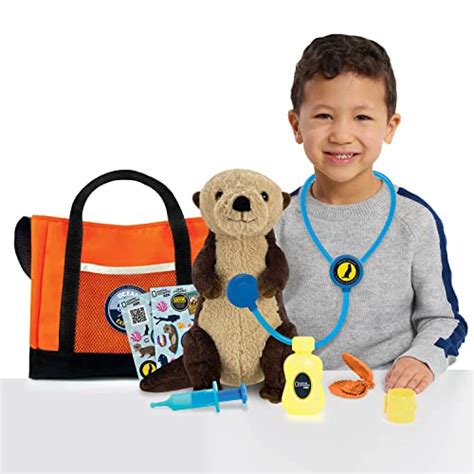 National Geographic Kids Sea Otter Care and Nurture Set, Stuffed Animals, Doctor Kits, Kids Toys ...