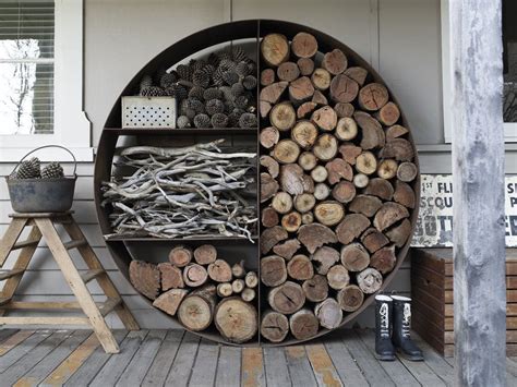 The Wood Stacker by Unearthed - Homeli | Wood, Wood storage, Firewood