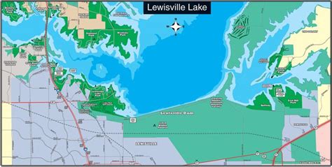 Lewis-Lake-Map.gif (2000×1012) | Lewisville lake, Lake map, Lake