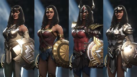 WONDER WOMAN | SKINS | INJUSTICE 2 - Conjuntos de Equipo Épico (Epic Gear Sets) - YouTube