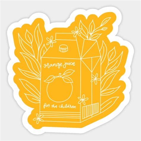 Noah Kahan Orange Juice Design - Noah Kahan - Sticker | TeePublic