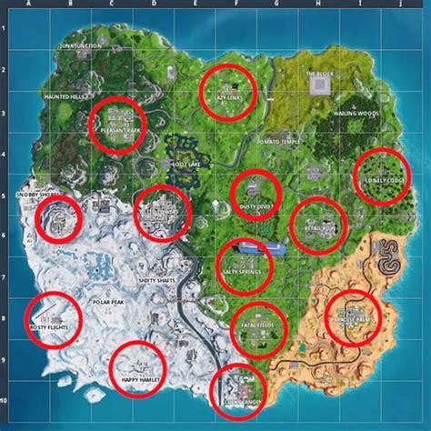 Fortnite Christmas trees: Map locations for dance under Christmas trees ...