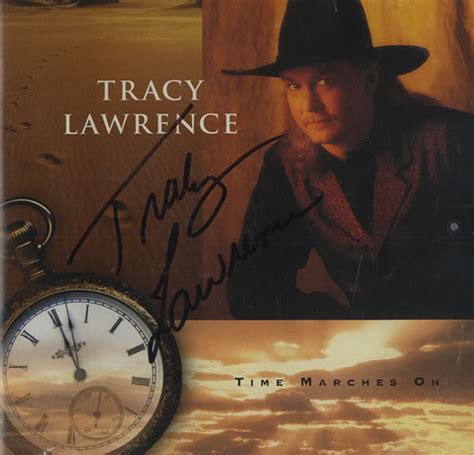 Tracy Lawrence Time Marches On - Autographed US CD album (CDLP) (465706)