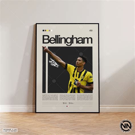 Jude Bellingham Poster, Borussia Dortmund, Soccer Gifts, Spo - Inspire ...