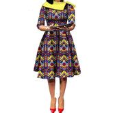 African Ankara Wax Print Midi Dresses – WhatNaturalsLove.com