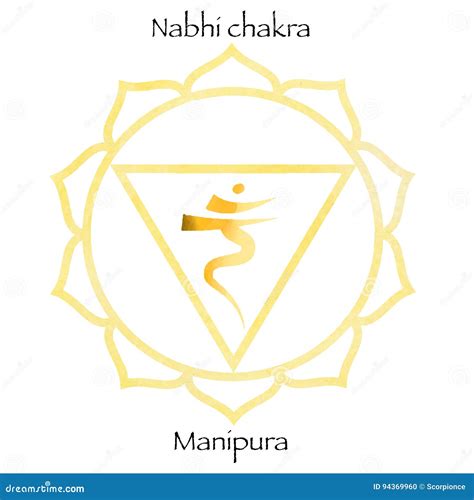 Chakra Manipura Icon, Ayurvedic Symbol, Concept Of Hinduism, Buddhism ...