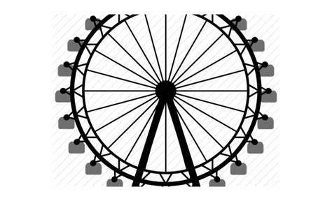 Free Ferris Wheel Silhouette Vector, Download Free Ferris Wheel ...