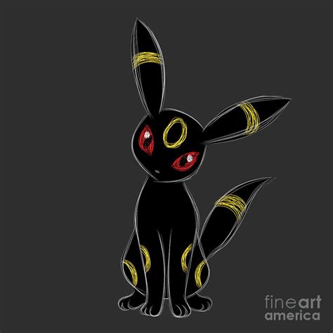 Umbreon Pokemon Digital Art by John Gerald Tubale - Pixels