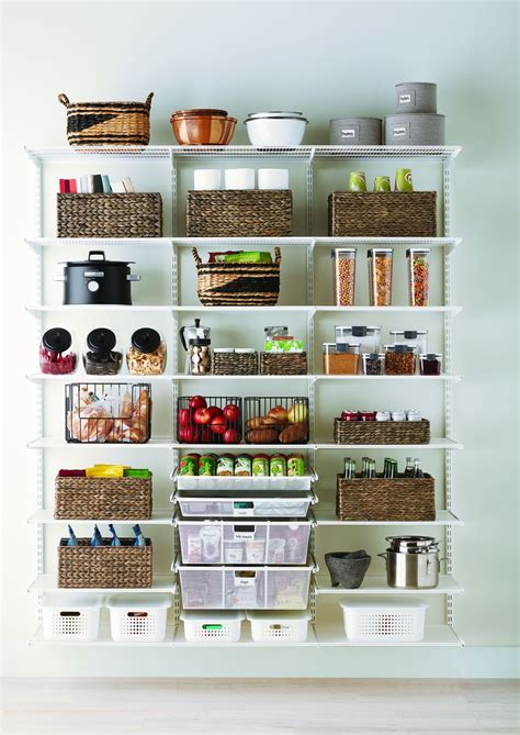 Custom Elfa Classic Pantry in White Visit us in the store, live chat with us, or call us at 1 ...