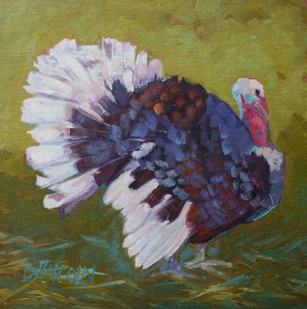 Now or Never: #22 - Turkey Trot - turkey oil painting