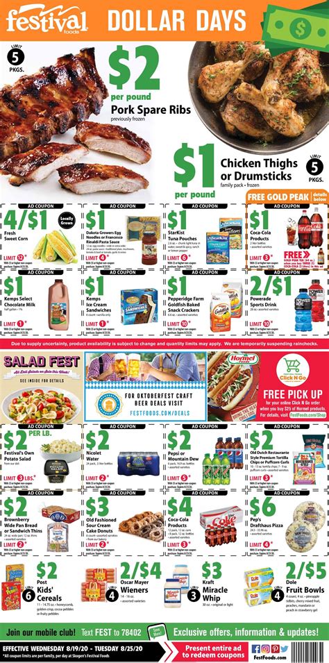 Festival Foods Ad Circular - 08/19 - 08/25/2020 | Rabato