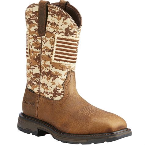 Departments - Ariat Men's WorkHog Patriot Steel Toe Work Boots