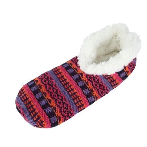 These slippers will feel like a cozy hug for your feet once you slip them on. The sherpa fleece ...