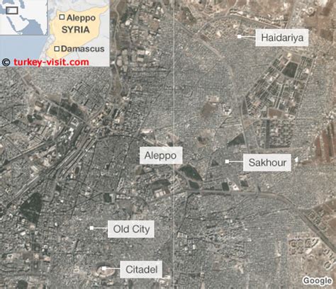 Aleppo Map and Aleppo Satellite Images