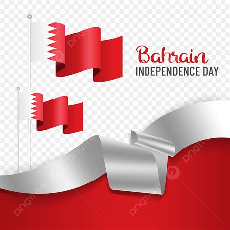 National Flag Hd Transparent, Flag Ribbon National Flag Bahrain ...