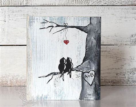 Pin by D Zimmerman on Wreath - Valentines in 2020 | Bird painting diy, Reclaimed wood art, Love ...