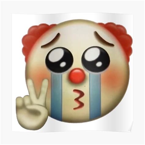 "Cute Crying Clown Meme" Poster for Sale by itskalymydudes | Redbubble