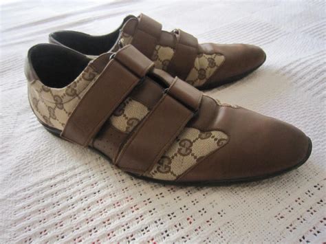 Gucci Mens Brown GG Guccissima Leather Shoes