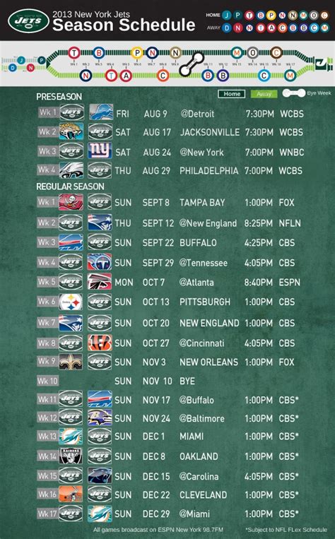 New York Jets | 2014 Season Schedule - www.newyorkjets.com | New york jets, York, New york