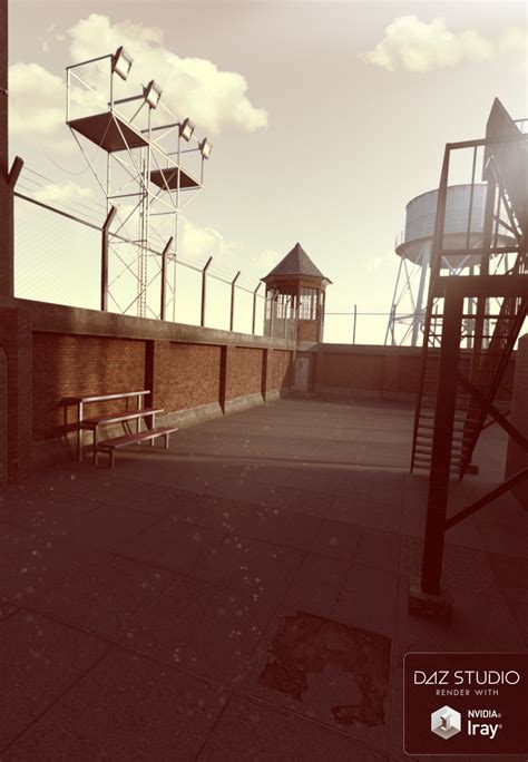 Prison Exercise Yard | Daz 3D