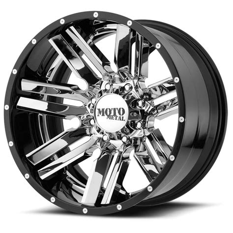 Moto Metal MO202 22x12 5x5" -44mm Chrome/Black Wheel Rim 22" Inch ...