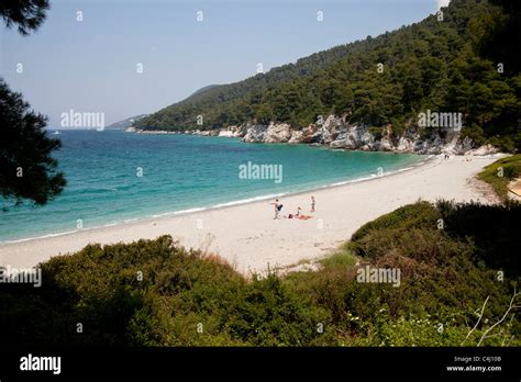 Gialos Kastani beach and bay , Mamma Mia movie location on Skopelos ...