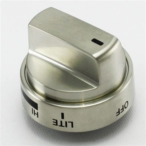 LG AEZ73453509 Range Gas Burner Control Knob (Stainless Steel). OEM.