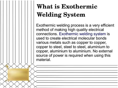 Exothermic Welding System