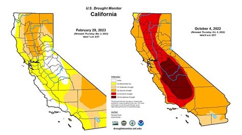 Half of California freed from drought after back-to-back storms drench ...