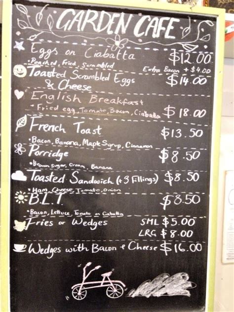 Garden Cafe Menu – Welcome to the Yaldhurst Museum of Transport & Science