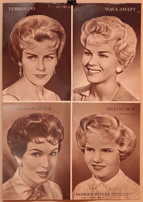 Lot of Three Vintage Hair Salon Posters, 16x22, 1950s & 1960s - Etsy