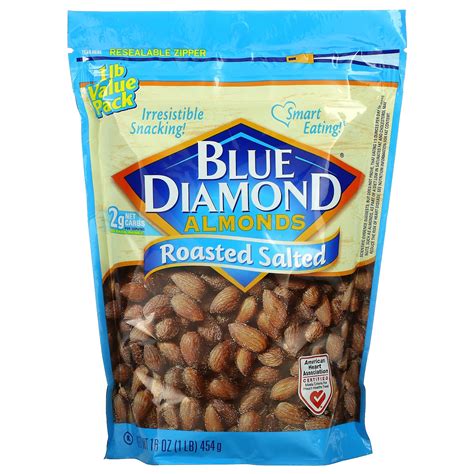 Blue Diamond, Almonds, Roasted Salted, 16 oz (454 g)