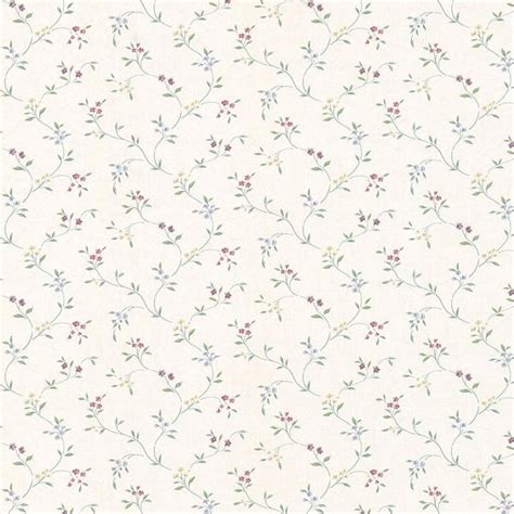 Norwall Small Floral Trail Vinyl Roll Wallpaper (Covers 56 sq. ft ...