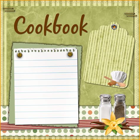 Cookbook Layout Template