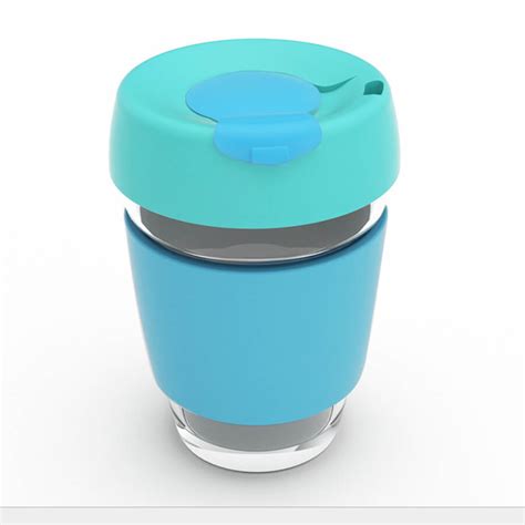 Promotional Glass Coffee Cup with Silicone Lid | Greenworks Malaysia