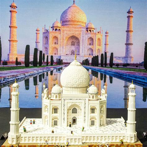 The Taj Mahal from India made entirely of Lego at the Brickman Wonders ...