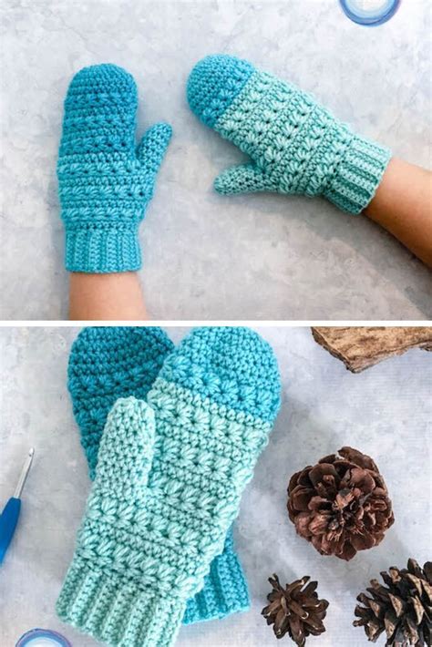 Simplest Super Easy Mittens Pattern Ever You Can Knit Or Crochet in 2020 | Mittens pattern ...