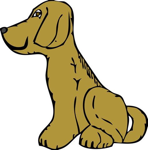Clipart - dog side view