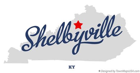 Map of Shelbyville, KY, Kentucky