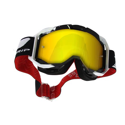 PROGRIP MOTOCROSS GOGGLES 3303 MX BLACK WHITE VISTA | eBay